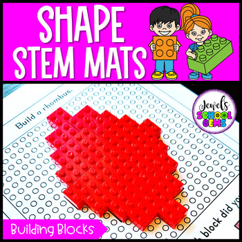 Preview of Shape STEM Mats and Makerspace Activities Building Blocks Edition