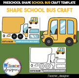 Shape School Bus Craft - Cut and Glue Activity.