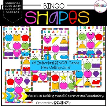 Preview of Shapes Bingo Activity Game, Play online or Print them Out