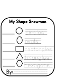 Winter Themed Geometry Craft: Shape Snowman