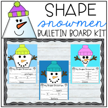 Preview of Shape Snowman Bulletin Board Kit