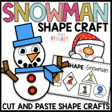 Shape Snowman craft | Christmas shape craft | Winter shape craft