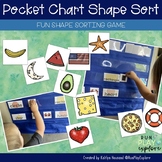 Shape Sort Pocket Chart Game - Sorting Shapes Activity