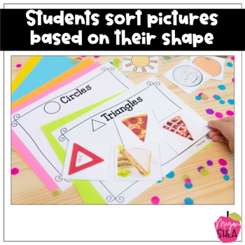 Shape Sorting Activity for Kindergarten by Megan Shea | TpT
