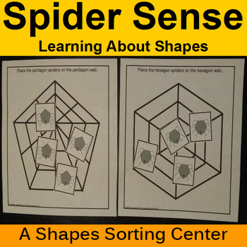 Preview of Shape Sorting Center with Spiders