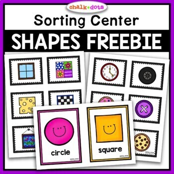 Preview of Shape Sorting FREEBIE | Shape Recognition | Preschool PreK Kindergarten
