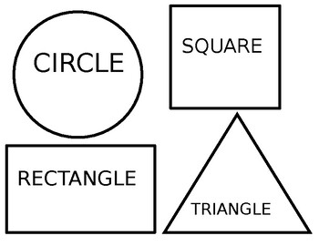 Preview of Shape Sorting Mat - Circle, Square, Rectangle, and Triangle