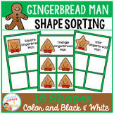 Shape Sorting Mats: Gingerbread Man
