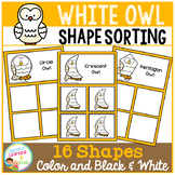 Shape Sorting Mats: White Owl