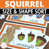 Shape Recognition Matching & Size Sorting Activities - Squ