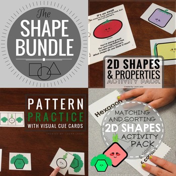 Preview of Shapes- Identification, Matching, Sorting and Patterns Bundle