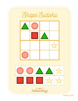 Preview of Shape Sudoku Pack