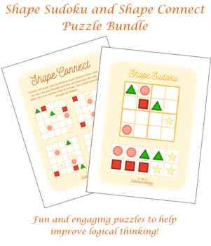 Preview of Shape Sudoku and Connect BUNDLE Pack