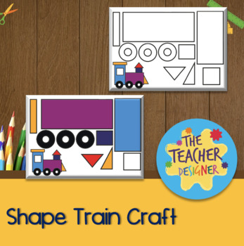 Preview of Shape Train Craft Template