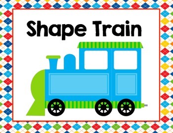 Easy Shape Train Craft for Kids - Look! We're Learning!