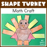 Shape Turkey Thanksgiving Math Craft