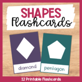 Shape Vocabulary Flashcards for ESL Vocabulary Practice, A