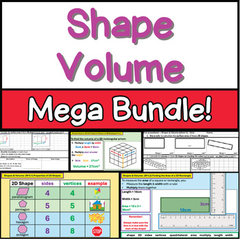 Preview of Shape & Volume Mega Bundle: 4th & 5th Grade!