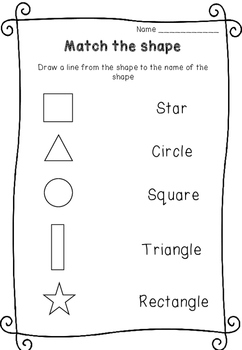 Shape Worksheets by Miss Amanda Kate | Teachers Pay Teachers