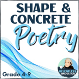 ⭐Shape and Concrete Poetry Resource with Examples Fun Crea