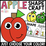 Shape apple craft | Back to school shape craft | Apple activities
