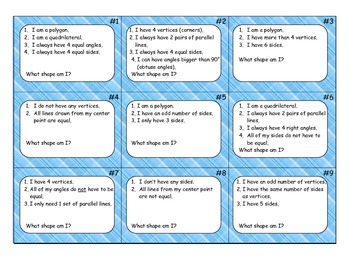 Shape attributes: 2D shapes by Clever Curriculum | TpT