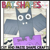 Shape bat craft | Halloween shape craft | Fall shape craft