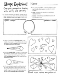 Shape explosion - beginning perspective drawing activity