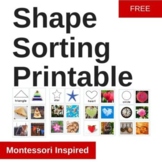 Shape matching printable Montessori Inspired cards