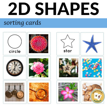 Preview of Shape matching printable Montessori Inspired cards