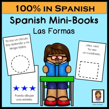 Preview of 2d Shapes Spanish Vocabulary formas mini books activity