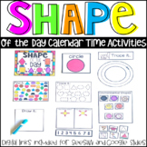Shape of the Day Calendar Activities and Companion Printable and Digital