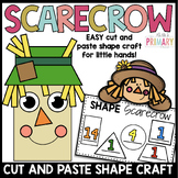 Shape scarecrow craft | Halloween shape craft | Fall shape craft