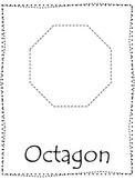 Shape tracing.  Trace the Octagon Shape.  Preschool printa