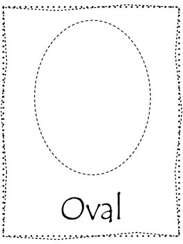 Preview of Shape tracing.  Trace the Oval Shape.  Preschool printable curriculum.