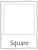 Shape tracing.  Trace the Square Shape.  Preschool printab