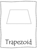 Shape tracing.  Trace the Trapezoid Shape.  Preschool prin