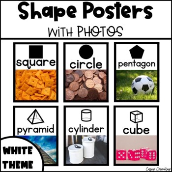 Preview of Shape Posters with Real Photos Pictures Photographs 2D and 3D