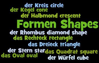 Preview of Shape words in German