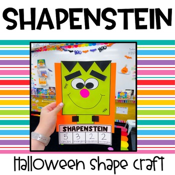 Preview of Shapenstein Halloween Shape Math Craft