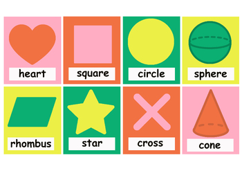 Preview of Shapes Flashcards