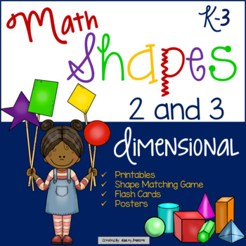 Preview of Shapes 2 and 3 Dimensional Common Core