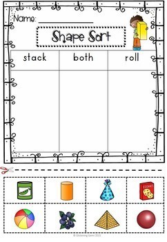 2D and 3D Shapes Worksheets | Shape Activities by Glistening Gems