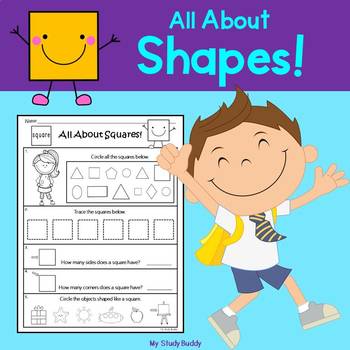 Preview of Shapes Worksheets | 2D and 3D Shapes | Kindergarten