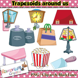 Shapes 2D 3D Trapezoids Clip art