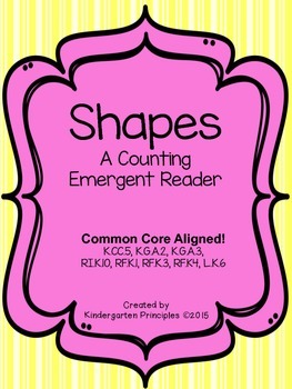 Preview of Shapes: A Counting Emergent Reader (Common Core Aligned)