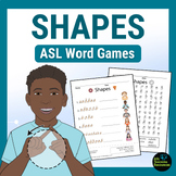 Shapes Activities Scramble & Search Word Games 2D Vocabula