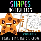 Shapes Activities for Toddlers | Find, Match, Trace, and C
