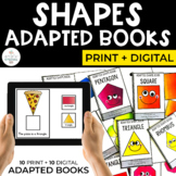 Shapes Adapted Books Bundle for Special Ed | Print + Digital