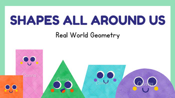 Preview of Shapes All Around Us - Art Integration Lesson Plan